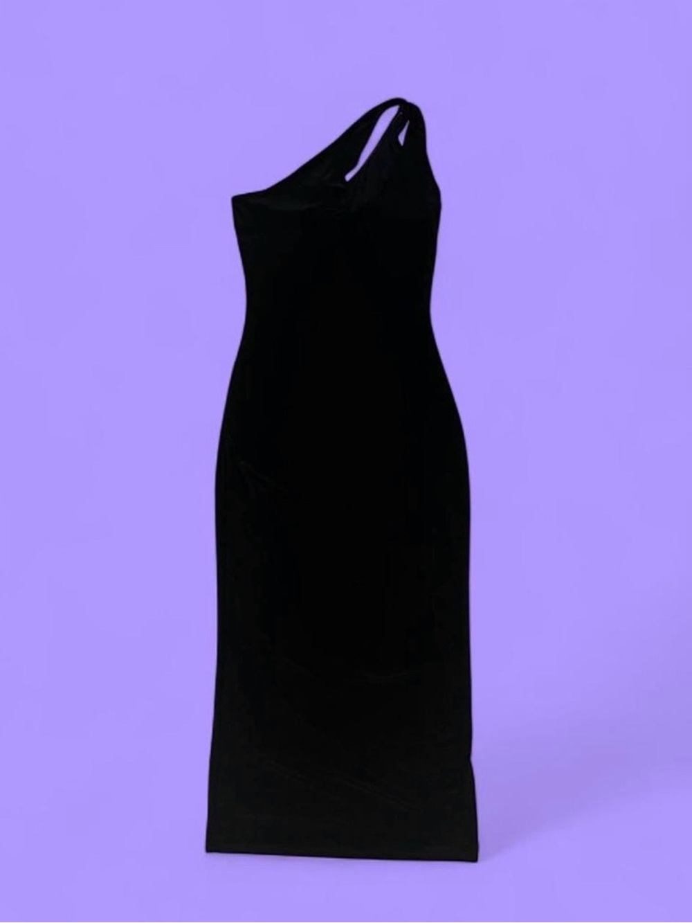 Black One-Shoulder Women's Dress